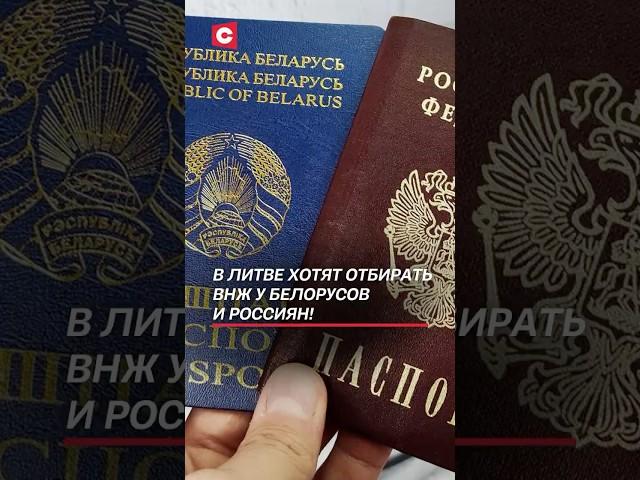 В Литве хотят отбирать ВНЖ у белорусов и россиян! #литва #политика #внж #новости #беларусь #россия