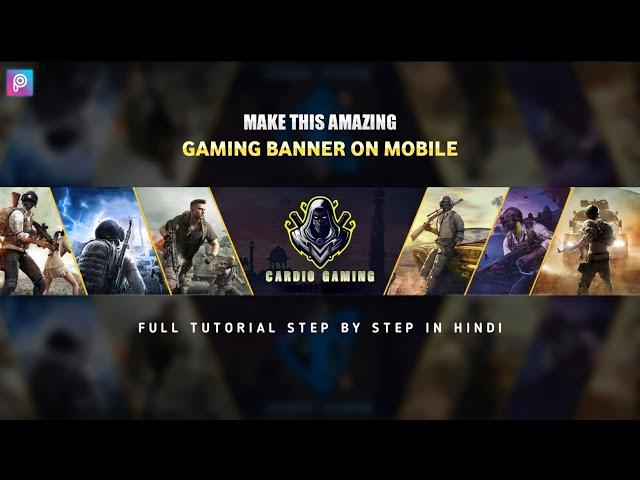 Create this Amazing Gaming Banner for YouTube on Android || Gaming Banner Tutorial in Picsart 2022