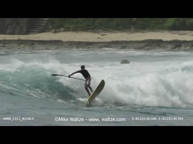 Kai Lenny Stand Up Paddle Surfing in Hawaii. Red Camera cinematography by Mike Waltze