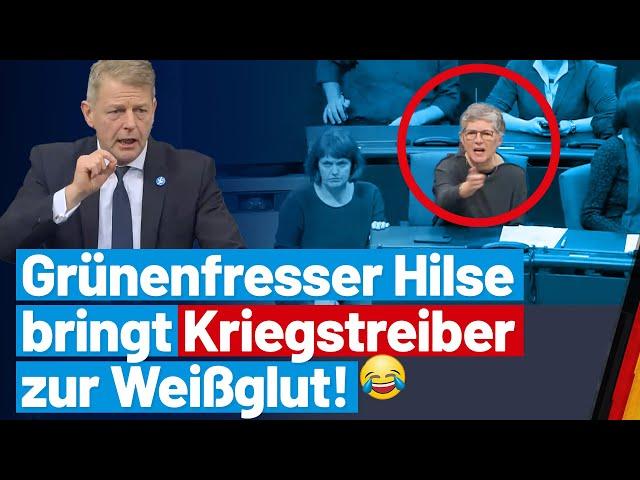 Grünenfresser Karsten Hilse bringt Kriegstreiber zur Weißglut! - AfD-Fraktion im Bundestag