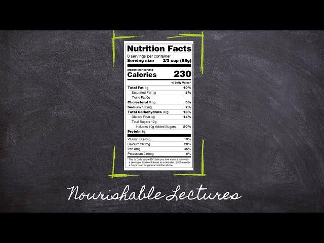Nutrition Facts Panel Decoded | Part 3 Foundation in Nutrition | Nourishable Macronutrient Lecture 3