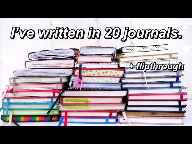 my (updated) journal collection + FLIP THROUGH | finishing 20 journals!!