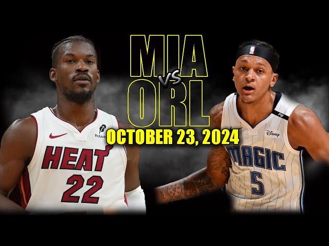 Miami Heat vs Orlando Magic Full Game Highlights - October 23, 2024 | 2024-25 NBA Season