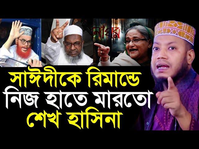 আল্লামা সাঈদীকে রিমান্ডে নিজের হাতে মেরেছিল হাসিনা | Mufti Amir Hamza New Waz | amir hamza new waz