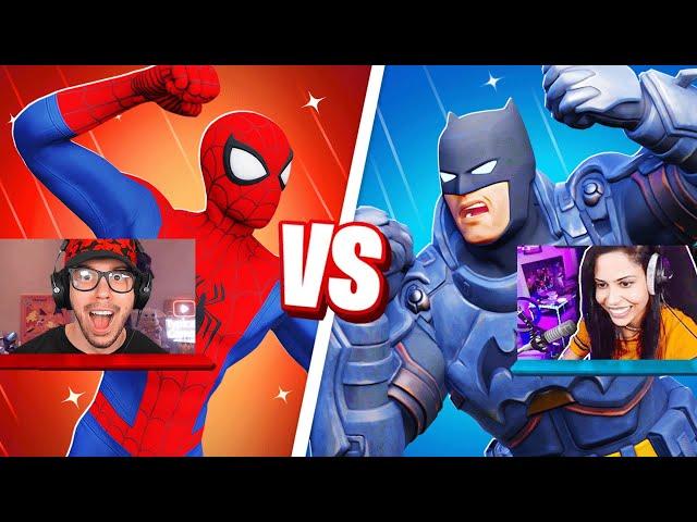 SPIDER MAN vs BATMAN with Chica! (Fortnite)