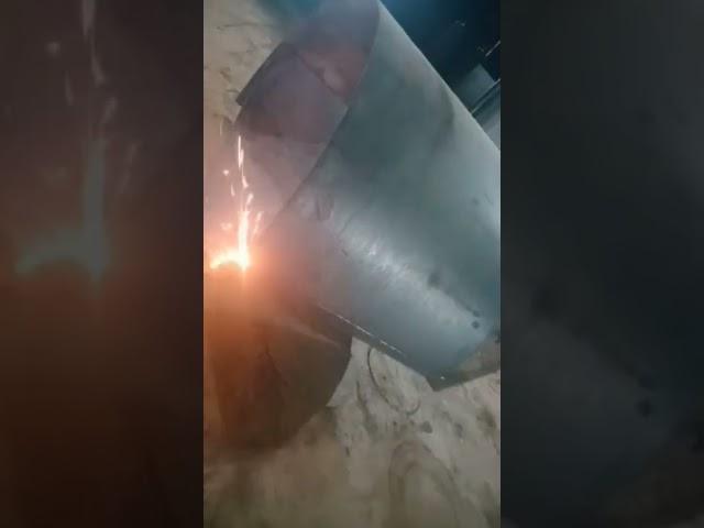 8mm jacket tank plate cutting work #shortvideo technical Kundan Sharma ji