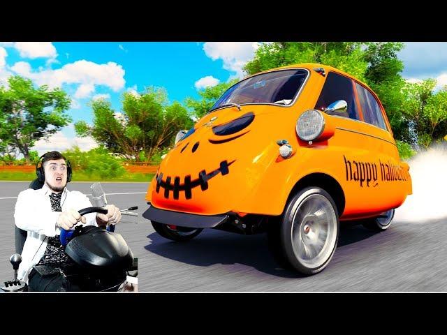 БЕШЕНАЯ ТАБУРЕТКА ВАЛИТ 200 КМ/ч БОКОМ - FORZA HORIZON 3 + РУЛЬ