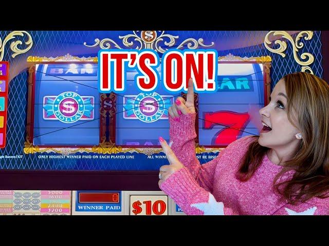 High Limit 5 Line Top Dollar Slot ⭐️ 9 Line Pinball ⭐️ Las Vegas Slot Action!