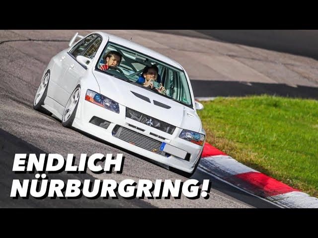 Endlich mit dem Mitsubishi EVO auf der Nürburgring Nordschleife, wir testen das neue TRACK Setup!