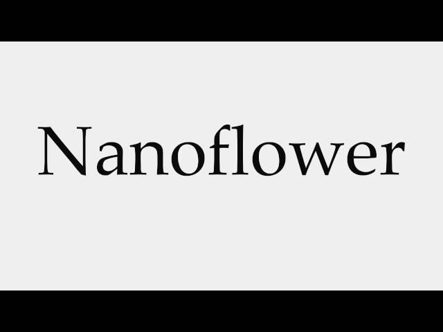 How to Pronounce Nanoflower