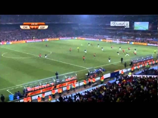 Chile vs Spain 0-1 Goals and Highlights World Cup 2010 2010-06-25 Goal By David Villa.flv