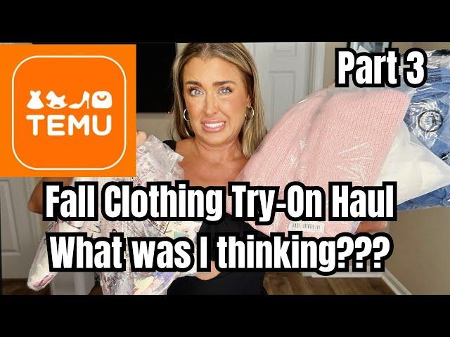 Temu Part 3 Fall Clothing Try on Haul | What was I thinking? | Hotmess Momma Vlogs