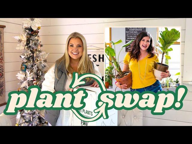 🪴Plant Swap with Growing Joy with Maria! Adding Houseplants & Grow Lights to Brighten a Dark Corner!