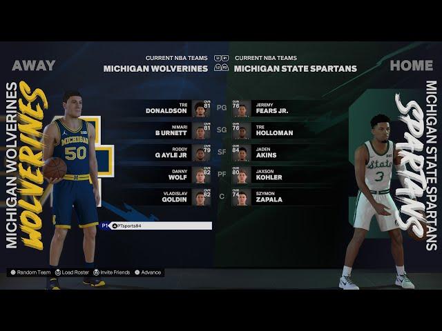 NCAA 2K25 - 36 Team Roster - Available NOW - Play Now + MyNBA Scenario for NBA 2K25