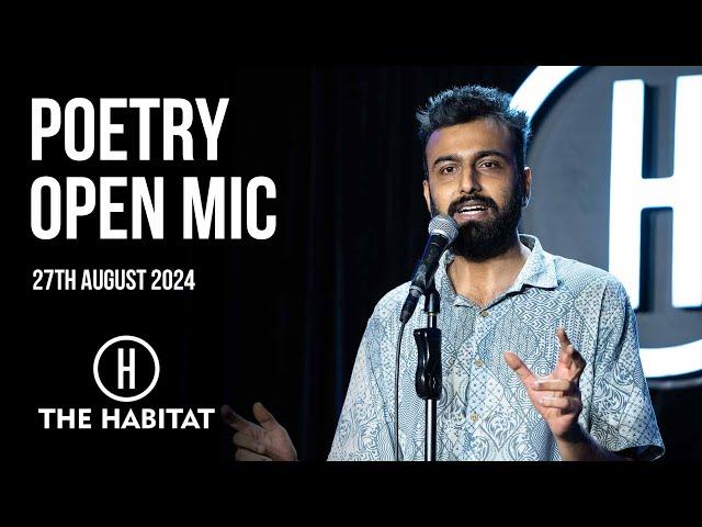 Live Poetry Open Mic at The Habitat 27th October 2024 | 4 PM