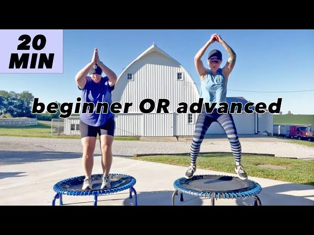 20 Minute Rebounder Workout with Modifications Beginner Friendly