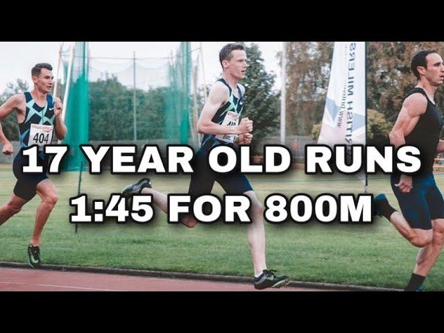 17 YEAR OLD RUNS 1:45 FOR 800M (Max Burgin)