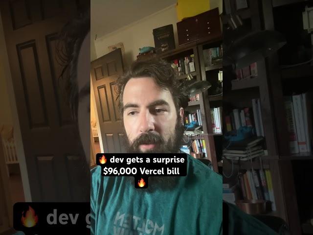 Surprise $96,000 Vercel bill #developer #coding #programming