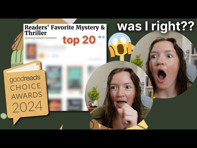 Reacting to the 2024 Goodreads Choice Awards (Mystery/Thriller - Top 20) 