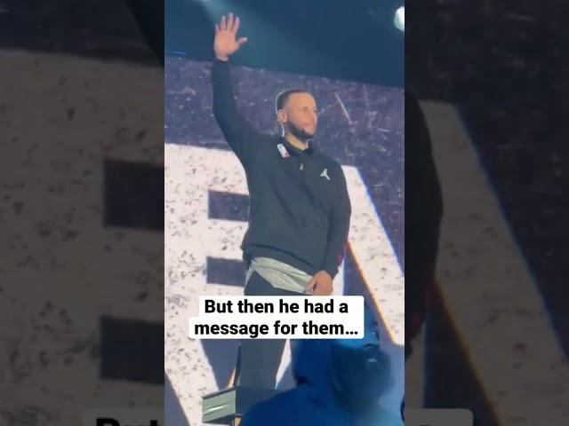 Steph Curry's perfect reaction to getting booed at the NBA All-Star Game!