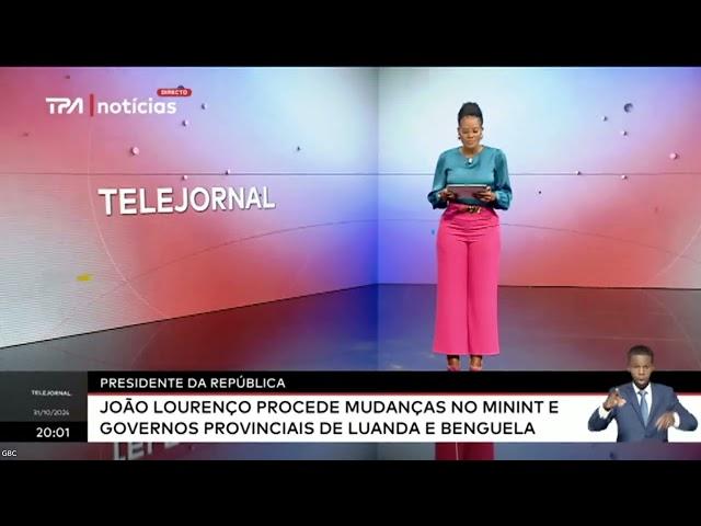 PR João Lourenço procede mudanças no MININT e governos de Luanda e Benguela