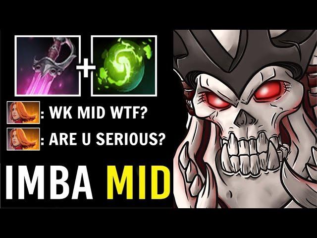 NEW CRAZY META Mid Wraith King vs Lina Non-Stop Crit Khanda + Refresh Build Delete All WTF Dota 2