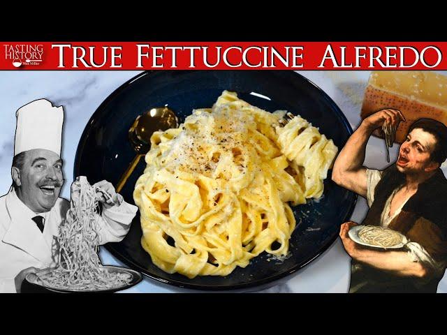 The Original Fettuccine Alfredo with No Cream