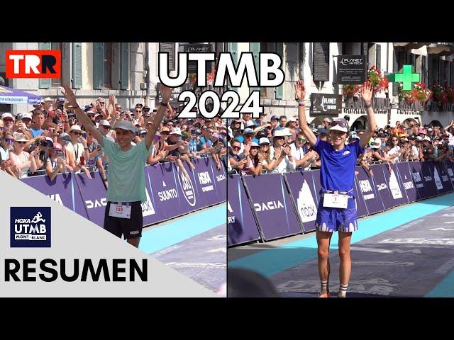 Resumen carrera UTMB 2024 - El año en que un amateur ganó la carrera y se reventó el récord femenino