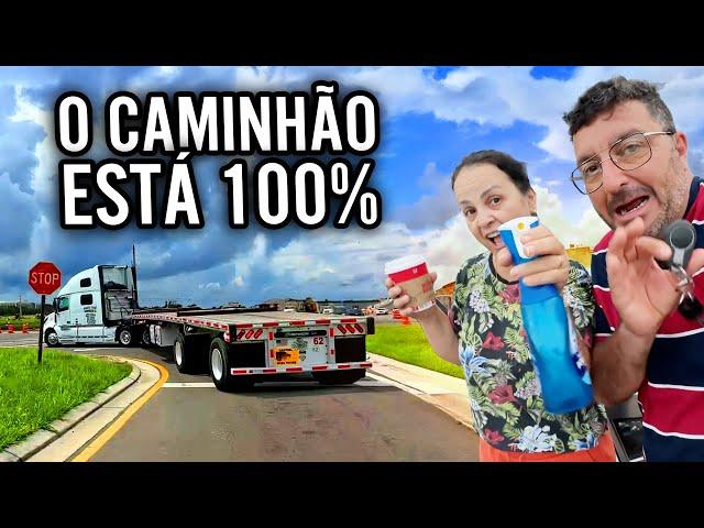 O CAMINHÃO ESTÁ PRONTO - faxinei  o Volvo  pra pegar a estrada- o carro foi por meio do mato 