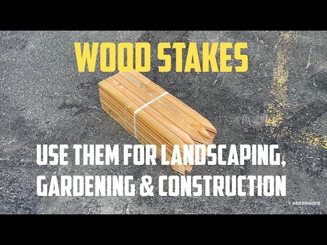 Best Heavy Duty Wood Stakes For Construction, Gardening , & Landscaping