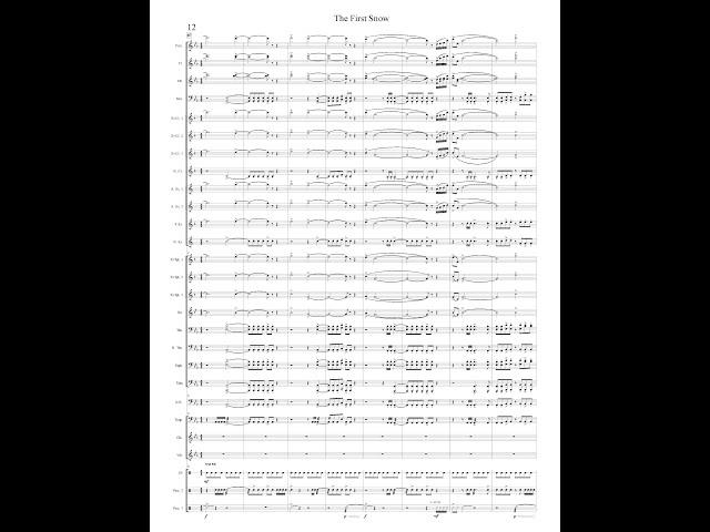 THE FIRST SNOW for Concert Band