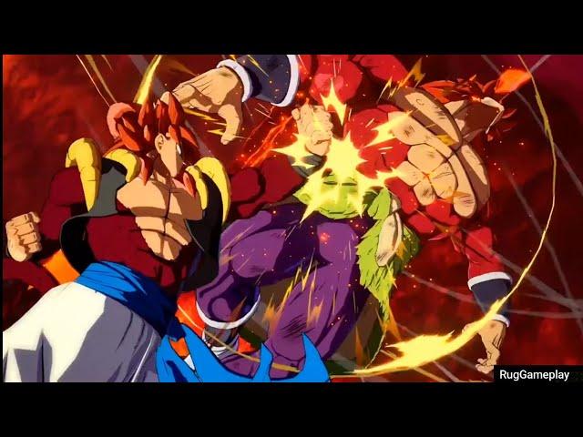 Gogeta Ss4 vs Broly Ss4 Mods Dramatic Finish! #DBFZ