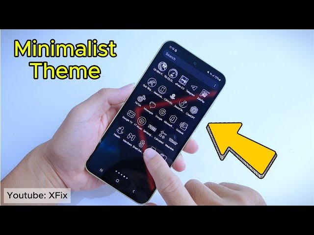 Install minimalist Theme for Samsung Phone