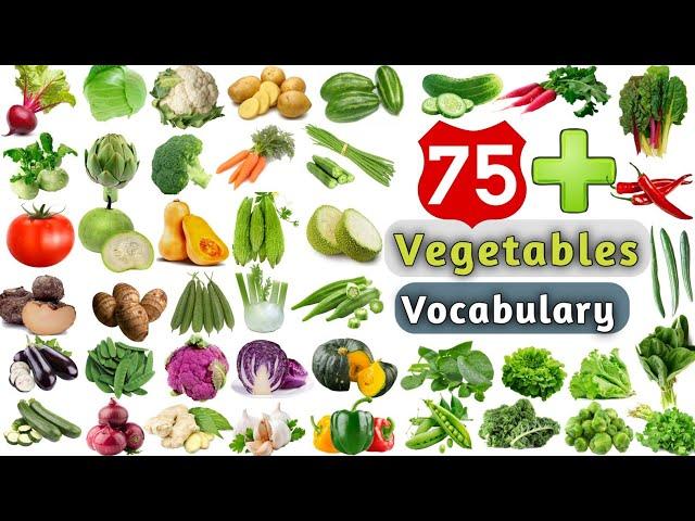 Vegetables Vocabulary ll 75+ Vegetables Name in English ll List of Vegetables