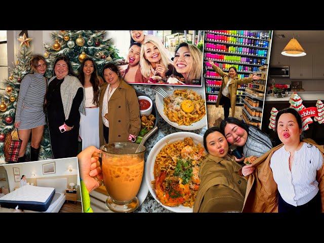 VLOG: reunited with @aspynovard + Lauren! + BFF shopping day + bedroom transformation + good food!