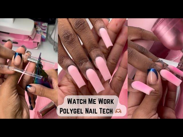 Watch Me Work- Polygel Nail Tech|| Tips and Tricks