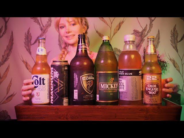 ASMR Malt Liquor Tasting 