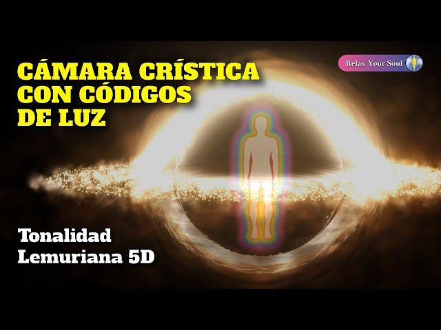 CÁMARA CRÍSTICA CON CÓDIGOS DE LUZ ​ Tonalidad Lemuriana 5D ​ SANACIÓN EMOCIONAL, FÍSICA Y MENTAL