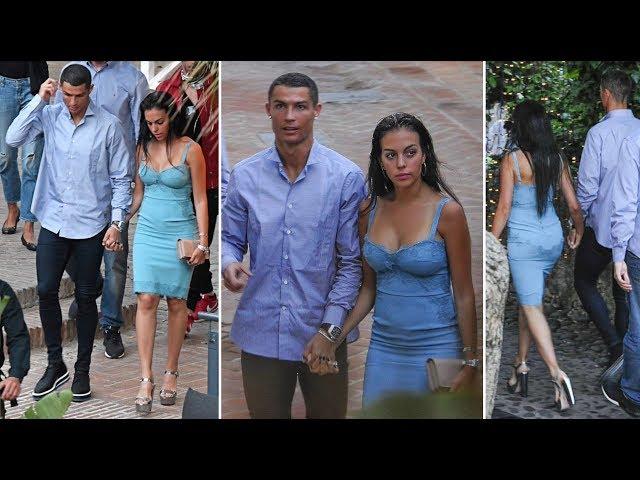 Cristiano Ronaldo dinner with fiancée Georgina Rodriguez in Malaga