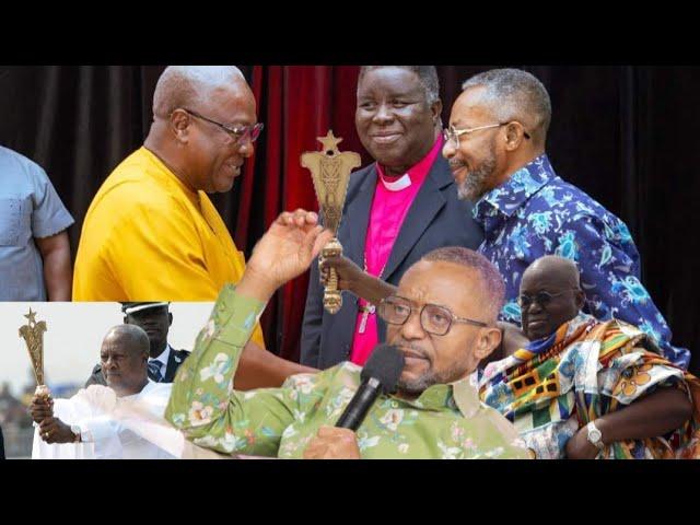 Brèàking: Angry Rev Owusu-Bempah takes the sword from Prez Nana Addo to John Mahama