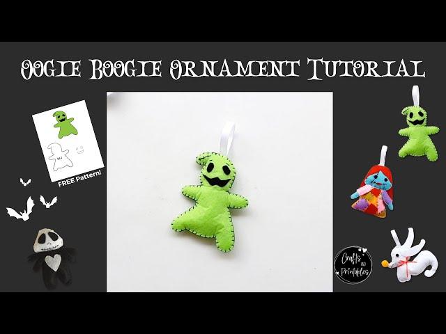 DIY Nightmare Before Christmas Ornaments: Oogie Boogie (Free PDF Pattern!)