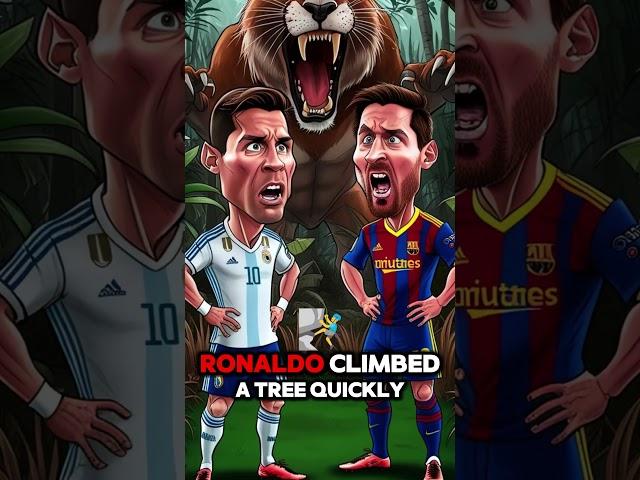 Ronaldo and Messi at the Jungle Safari tour #ronaldo #messi