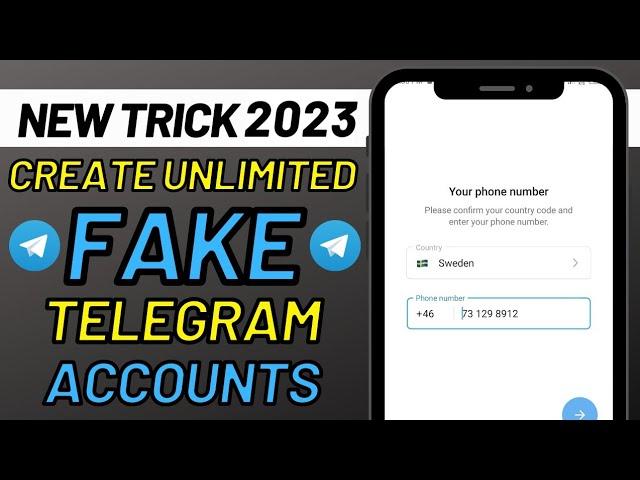 How to Create Fake Telegram Account | Unlimited  Fake Telegram Accounts 2023?