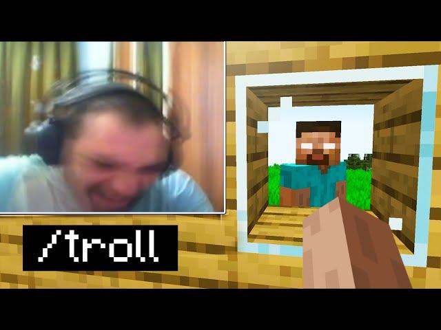 Minecraft'ta Sinirli Yayıncıyı TROLLEDİM (delirdi)