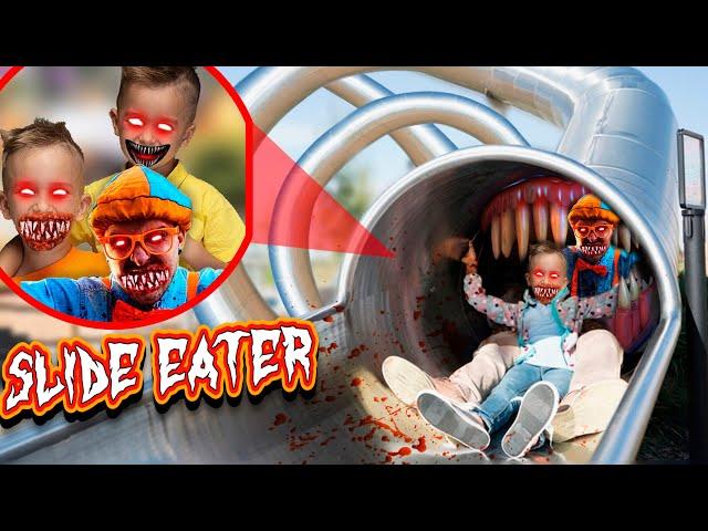 SLIDE EATER EAT BLIPPI and VLAD AND NIKI