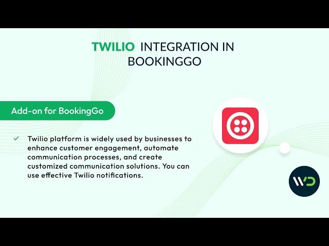 How to Add Text Messaging  with Twilio to Your Booking System | BookingGo SaaS