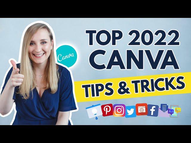 20 CANVA TIPS AND TRICKS I can't live without [2022 UPDATE]  Canva Tutorial For Beginners