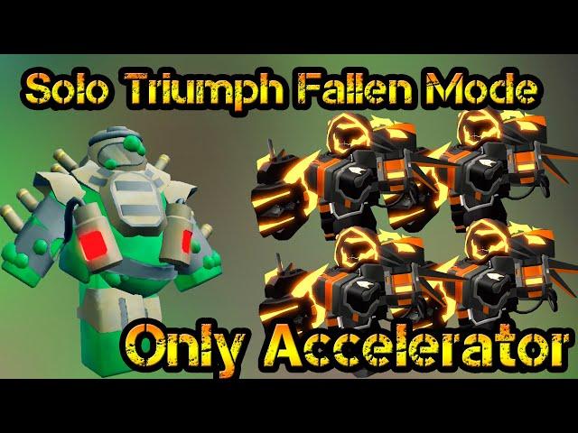 Triumph Fallen Mode Only Accelerator and Support Roblox Tower Defense Simulator