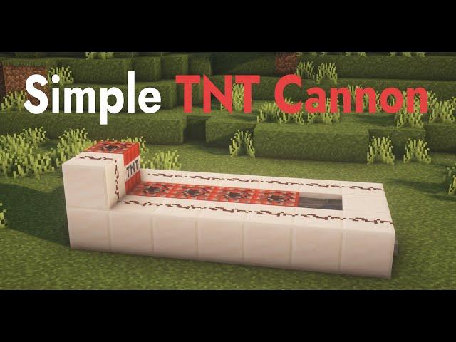 Simple TNT Cannon (Easy) | Minecraft | #Shorts