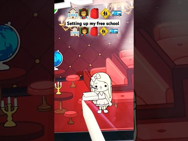 Setting up my free school #tocaschool #tocalifeworld #tocatuber #Toca_Nim